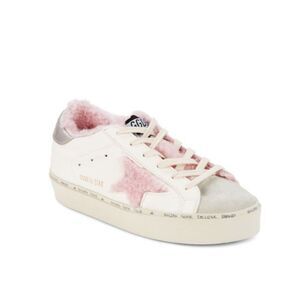 Golden Goose Hi Star Low-Top Shearling Lined Leather Sneakers